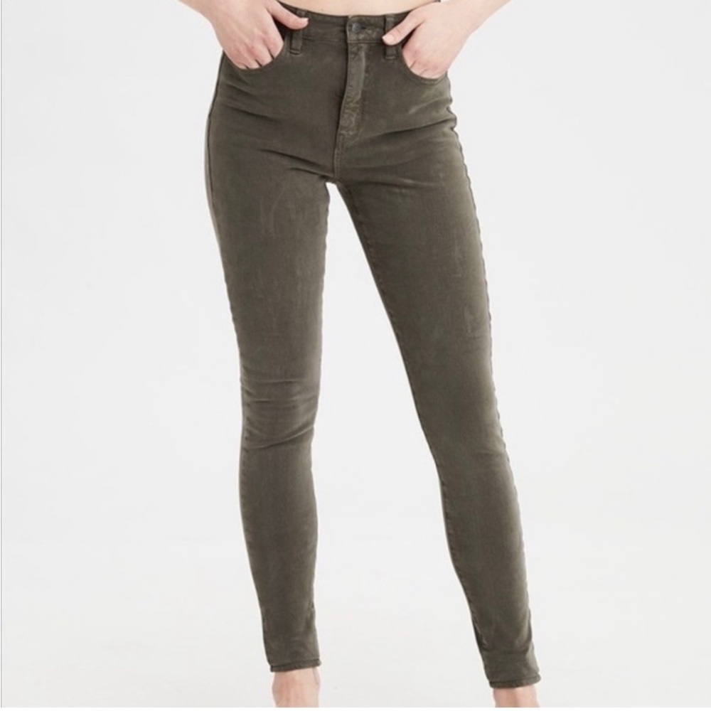 American Eagle Army Green Jegging